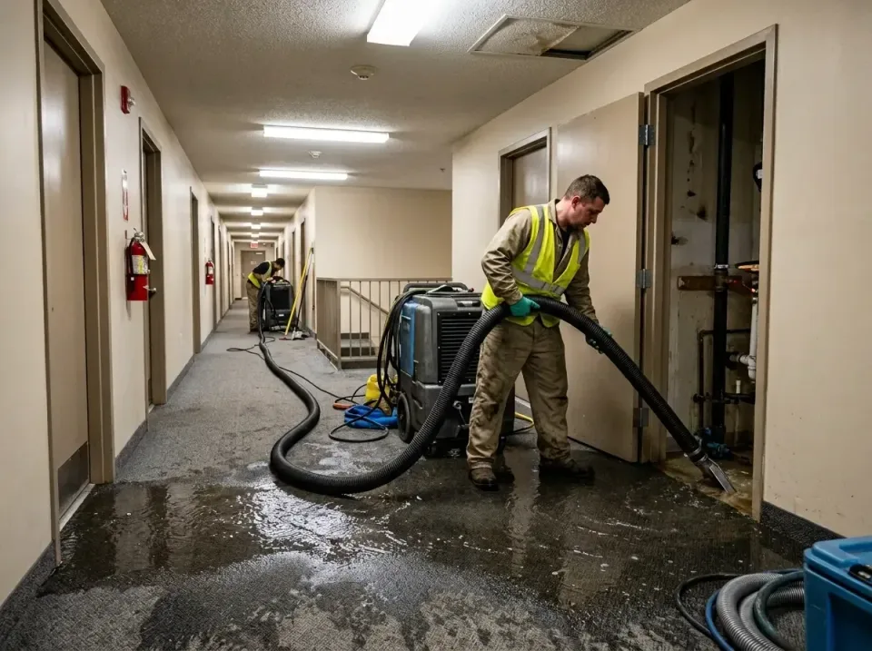 multi-unit-apartment-hallway-f-005 — frequently asked questions, Emergency Burst Pipe Water Extraction & Removal in Raleigh…